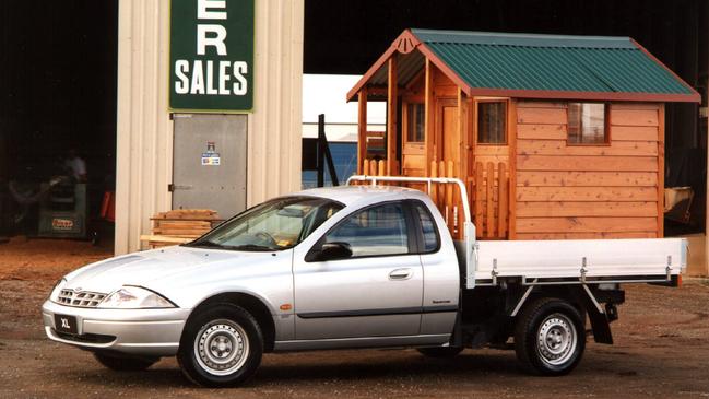 While sales of AU Falcon sedans and wagons were slow, the venerable Falcon ute was a hit with tradies. Picture: Supplied