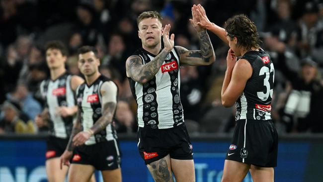 Jordan De Goey and the Magpies are in fine form. Picture: Getty Images