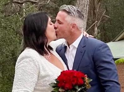 Corey and Margaux Parker renewed their wedding vows with the help of their children along with family and friends Picture Instagram