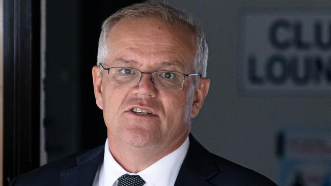 Prime Minister Scott Morrison said his scheme differed from Labor’s, as the debt would lie with the bank, not the government. Picture: Jason Edwards