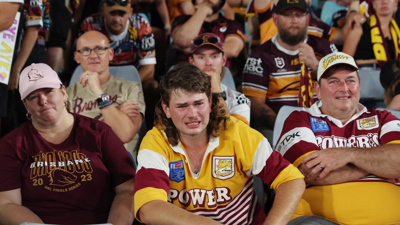 There will be tears for afternoon footy loving Broncos fans in 2024. Picture: David Swift
