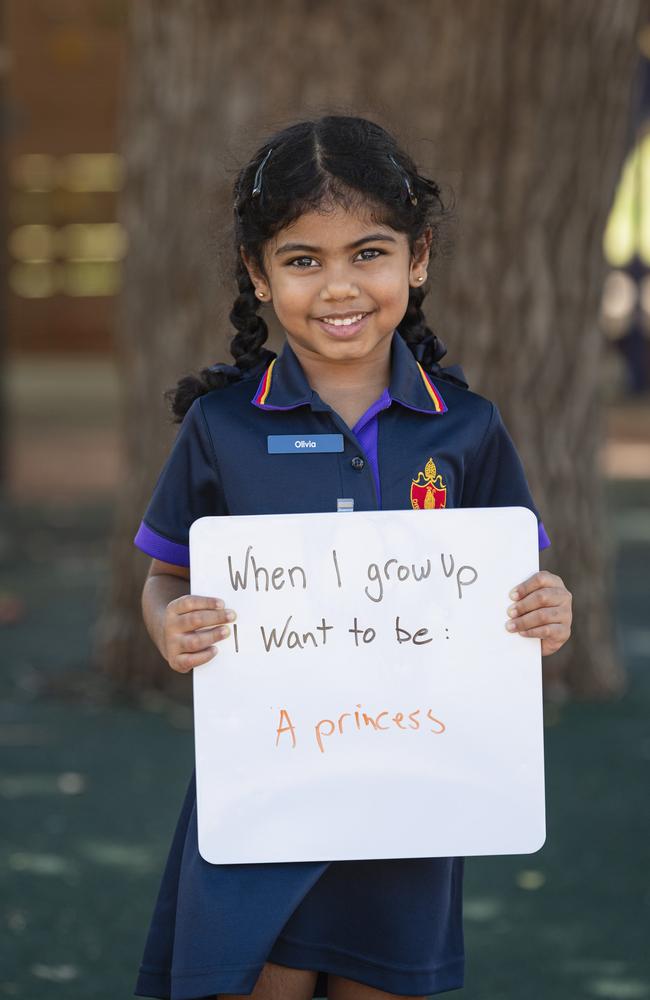 The Glennie School prep student Olivia on the first day of school, Wednesday, January 29, 2025. Picture: Kevin Farmer