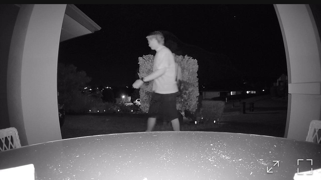 The camera picks up people pretty well in the dark but facial resolution is obviously diminished in lower light.