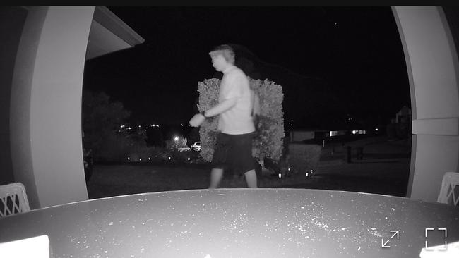 The camera picks up people pretty well in the dark but facial resolution is obviously diminished in lower light.