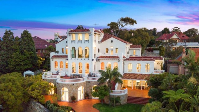 Alcooringa in Bellevue Hill was sold for $80m. Picture: Supplied