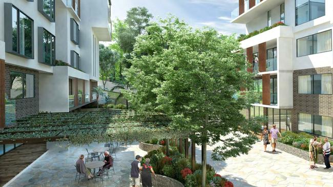 Artist's impression of a proposed $81m seniors development in Lane Cove.