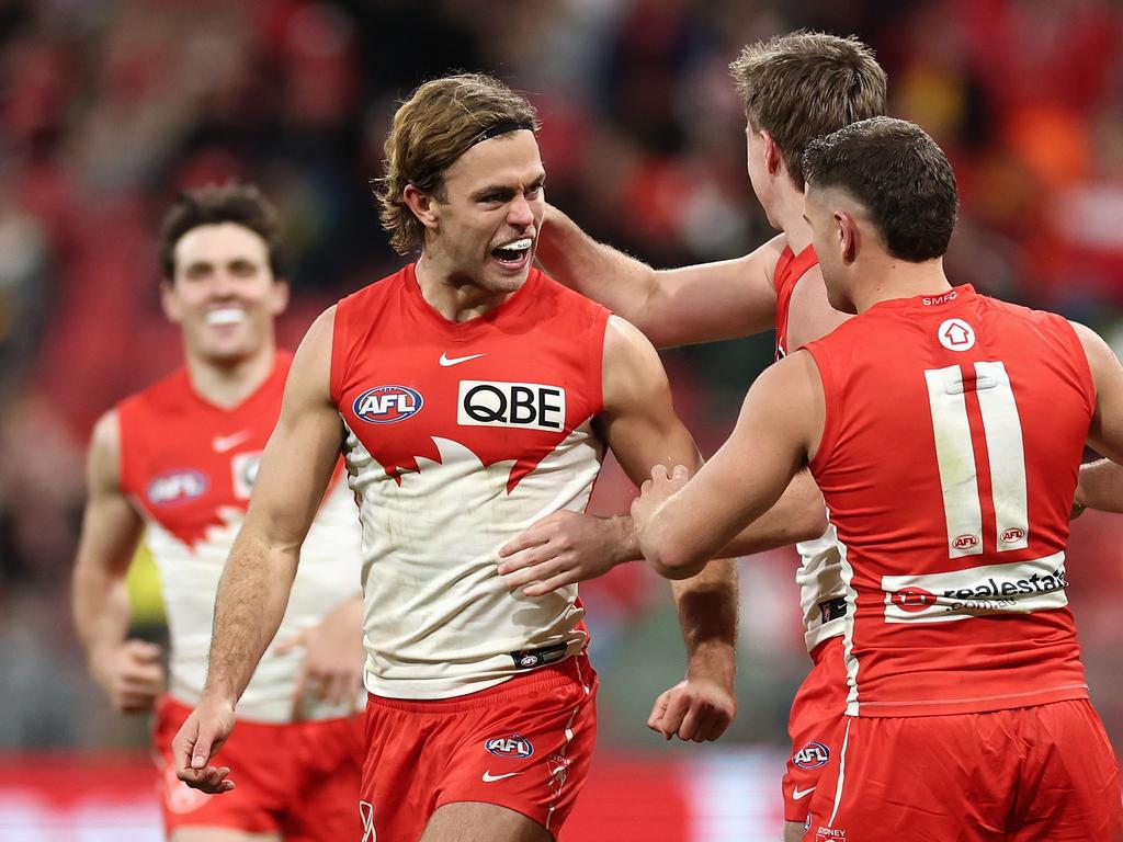 Rowbottom believes that if the Swans can find more consistency, they could be unstoppable. Picture: Cameron Spencer/Getty Images