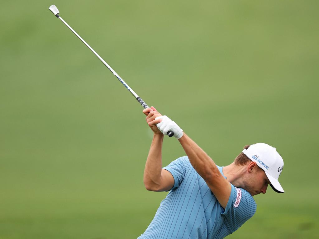 Nicolai Hojgaard has endured a nightmare start to the back nine. Picture: Getty