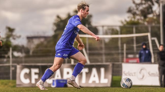 Max Mikkola in action for South Melbourne