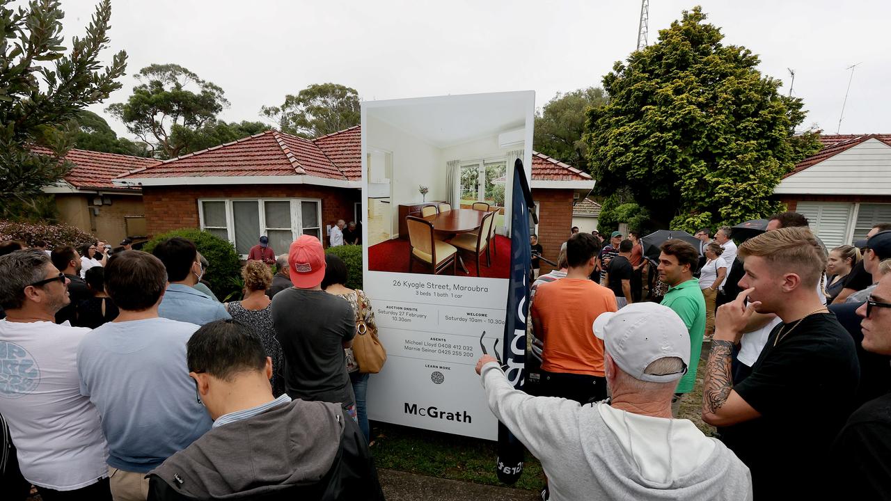 The competition was fierce at 26 Kyogle St, Maroubra this weekend, with the three-bedder selling for $3.76 million. Picture: NCA NewsWire/Dylan Coker