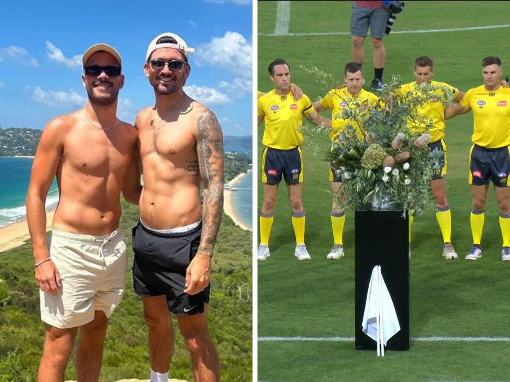 Jesse Baird and Luke Davies tribute. Photos: Instagram/Fox Sports