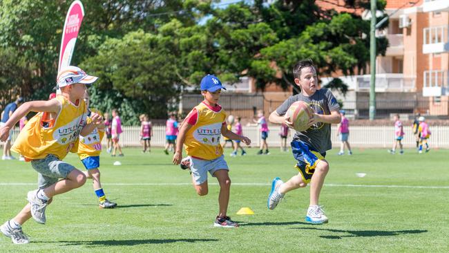 Rugby Australia’s Size for Age guidelines aim to ensure rugby is a game for all shapes and sizes. Picture: AAP