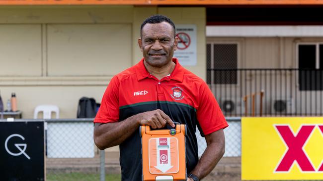 Setefano Cakaunivalu suffered a heart attack post match during the 2024-25 Darwin Rugby Union season. Picture: Pema Tamang Pakhrin