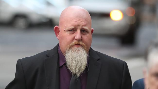 Truck driver Matt Livingston arrives at the County Court. Picture: NCA NewsWire / David Crosling