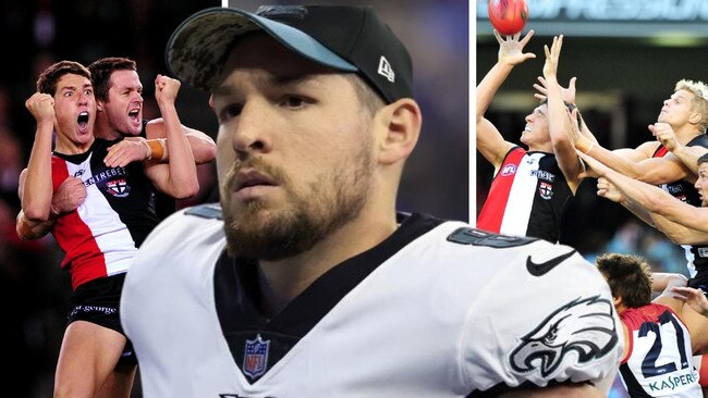 Former Saints forward Arryn Siposs is forming to play in this weekend’s NFL Superbowl