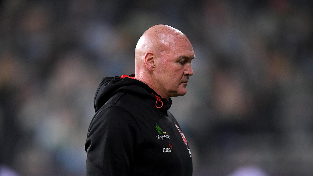 Dragons coach Paul McGregor may have just one game left with the club. (AAP Image/Dan Himbrechts).