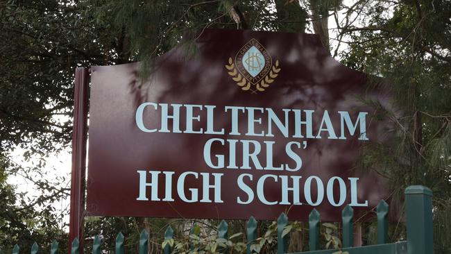 Cheltenham Girls School (pictured) in northwestern Sydney has banned teachers from calling students women or girls. Picture: News Corp