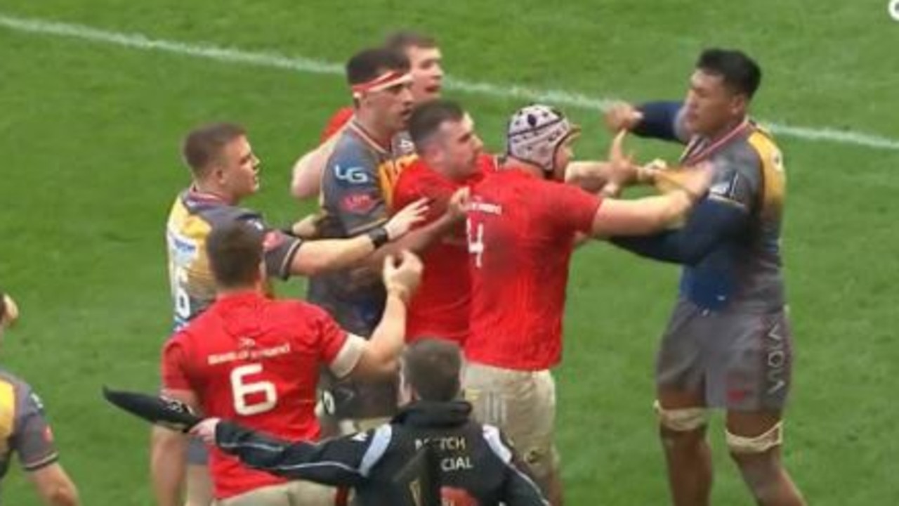 Sam Lousi was sent off for punching during Scarlets' loss to Munster.