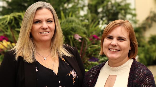 The EMRS state voting intentions survey was conducted before Rebekah Pentland, left, and Miriam Beswick, right, were kicked out of the Jacqui Lambie Network. The pair will now sit in the state parliament as independents. Picture: Stephanie Dalton