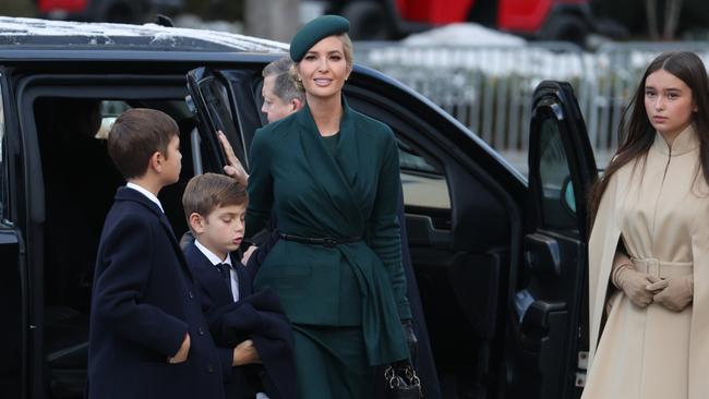 Ivanka Trump arrives for mass at St. John’s Church ahead of onald Trump's inauguration in Washington, DC. Picture: Getty Images