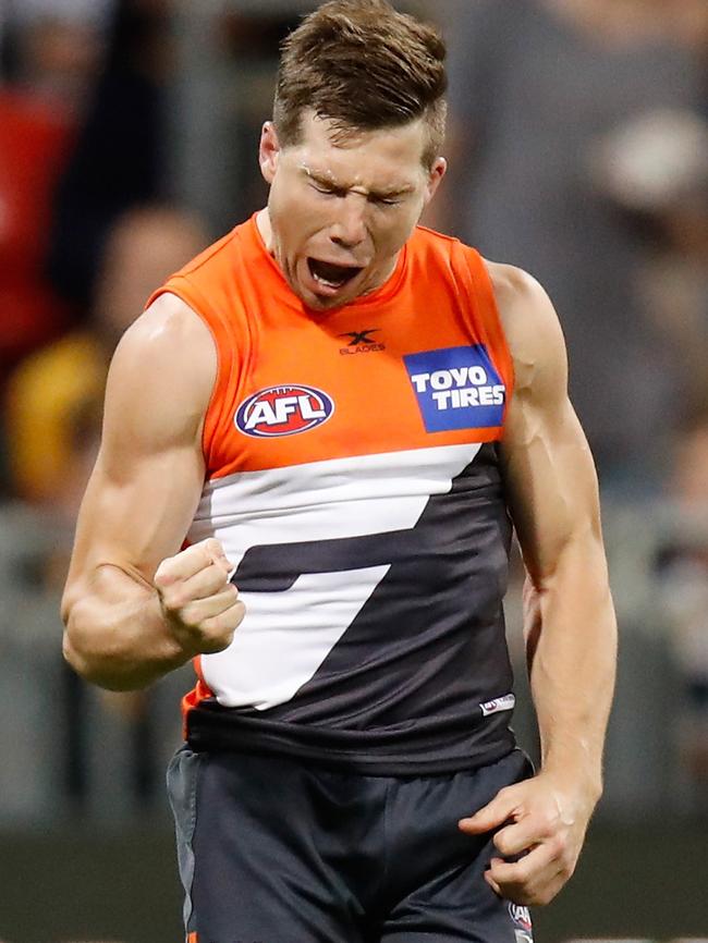 Toby Greene clocked the fastest sprint in the AFL.