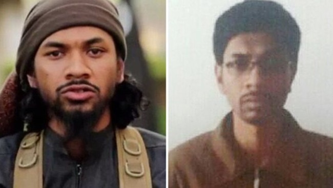 Australian Isis recruiter Neil Prakash before and after his arrest by Turkish border guards. Picture: The Guardian