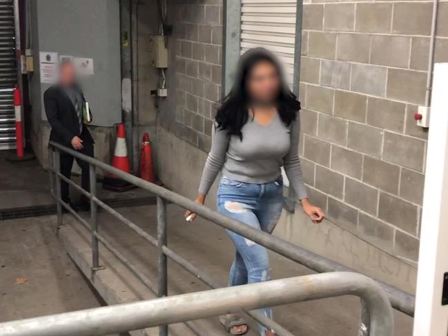 One of the women arrested by police yesterday. Picture: NSW Police