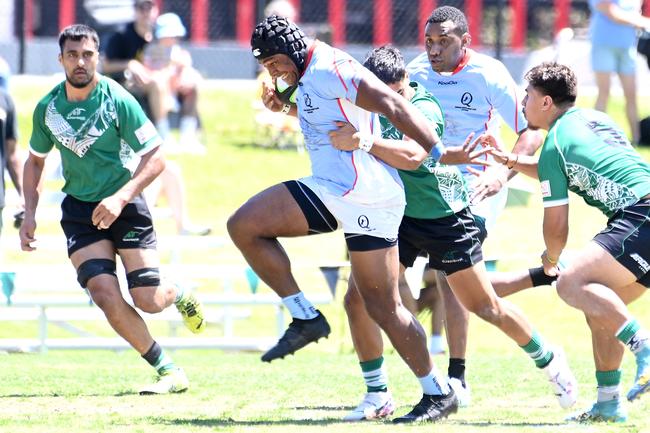 Fiji rugby 7's in Brisbane. Saturday October 6, 2024. Picture, John Gass