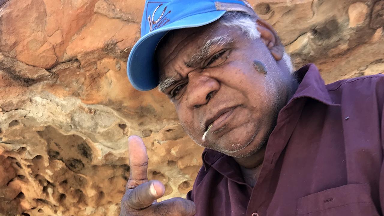 Uncle Norman Japhrrula Frank fought to install solar on his own home after power costs got too high to manage. Picture: Supplied