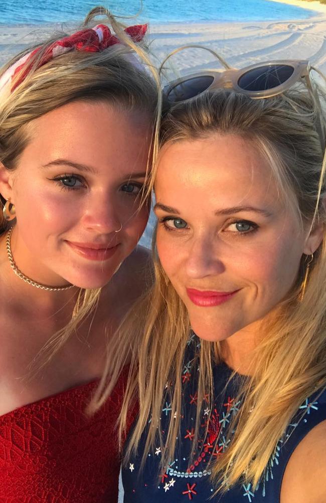 Reese and Ava at it again in another selfie. Picture: Instagram