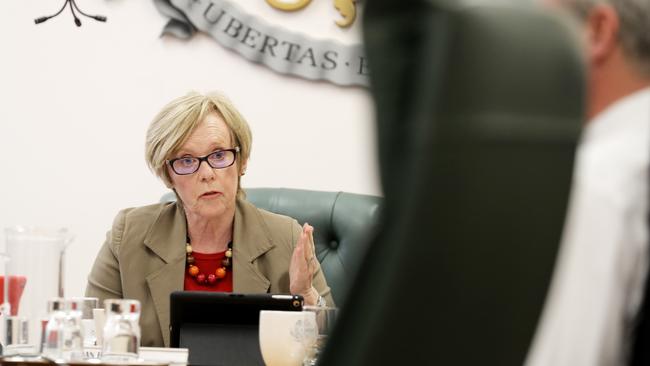 Then MP Joan Rylah at a public accounts committee hearing into Tasmania’s 2016 energy crisis. Picture: RICHARD JUPE