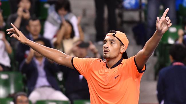 Fraser likes Kyrgios’ aggression but says he needs to control it. Picture: AFP