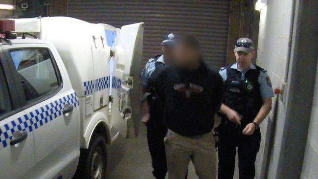 Jake Magri was arrested in Ballina during massive police raids across three states.