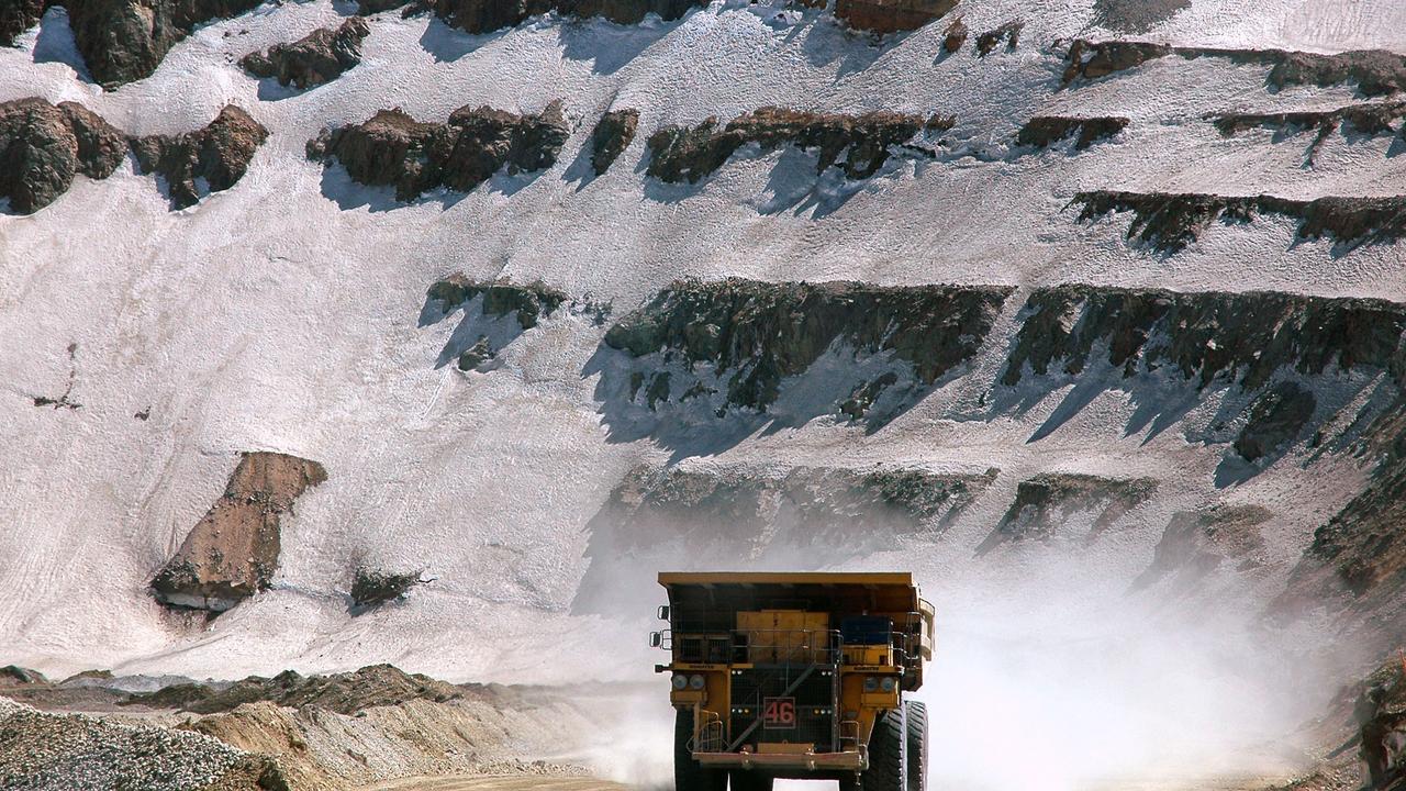 A truck transports copper at the Anglo American Los Bronces copper mine in central Chile. Picture: Bloomberg