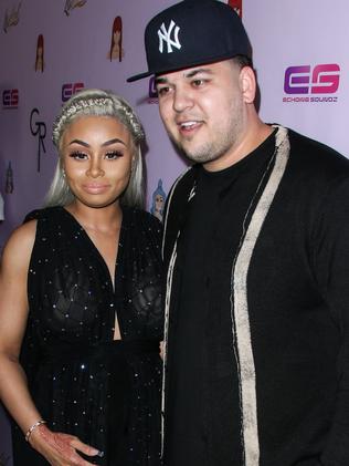 Blac Chyna with Rob Kardashian in 2016. Picture: Splash News