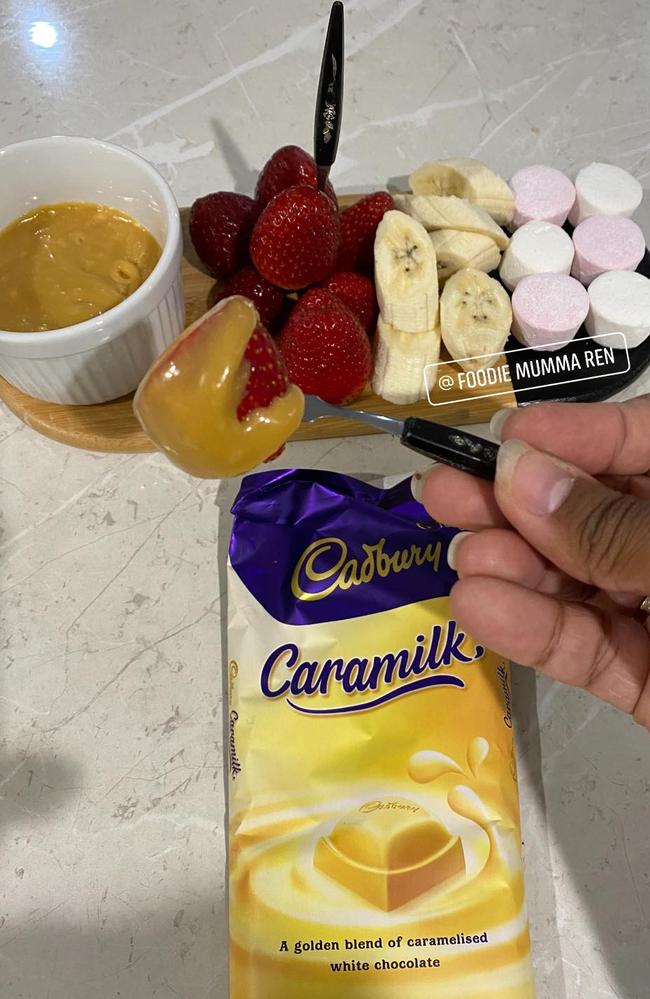 Caramilk fondue is another simple but delicious recipe.