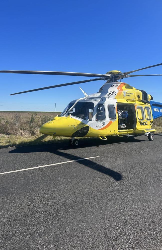 A LifeFlight rescue chopper was called to the crash.