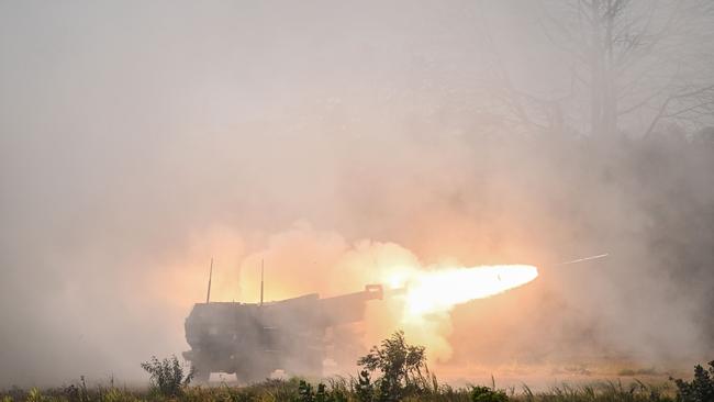 Assets such as the HIMARS are likely to remain in southern Australia. Picture: Juni Kriswanto/AFP