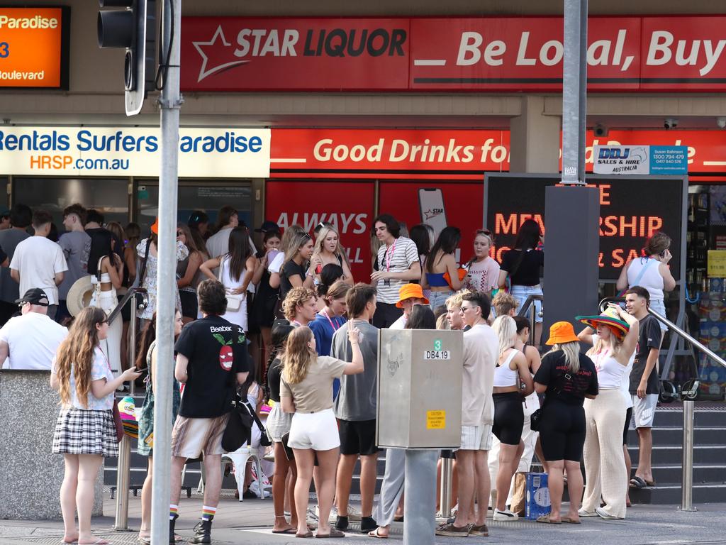 Schoolies at Surfers Paradise on The Gold Coast. Photograph: File