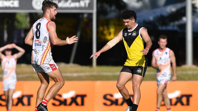 Ariki Lowe playing for the CAFL rep team against Waratah. Picture: Pema Tamang Pakhrin