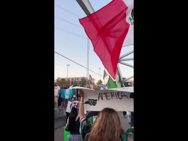 Protesters Rally for Immigration Reform in Houston