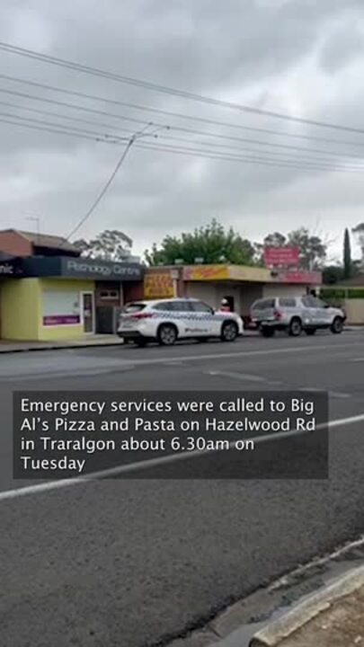 Traralgon pizza shop goes up in flames on Christmas Eve