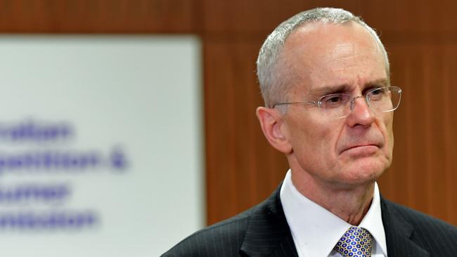 ACCC Chairman Rod Sims: The ACCC is considering fines for carmakers who don’t make every effort to recall the faulty airbags. Picture: Brendan Esposito