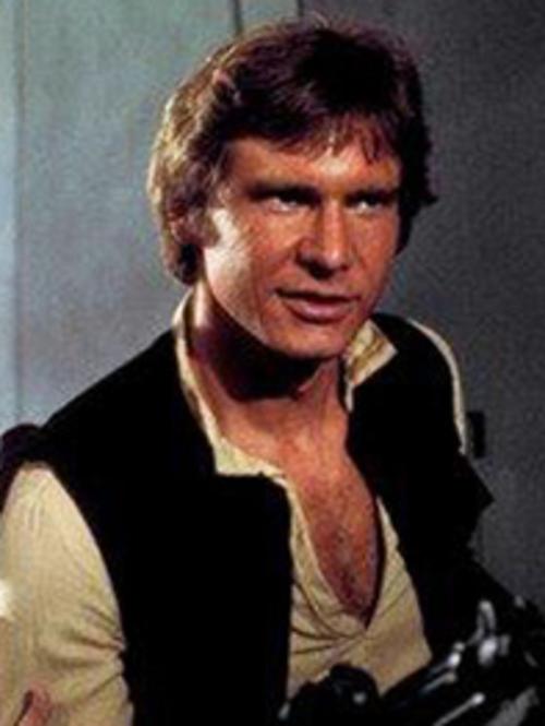 Harrison Ford rightfully as Han Solo.