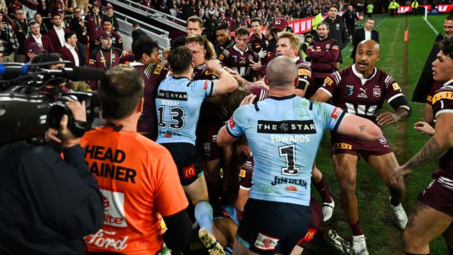 State Of Origin 2024 RD03 Queensland v New South Wales – Cameron Murray, melee Picture NRL photos