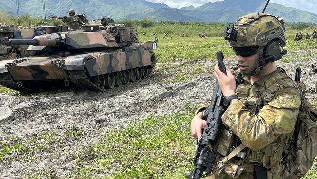 An Australian Army M1A1 Abrams Main Battle Tank from the 2nd Cavalry Regiment. Picture: Charles Miranda