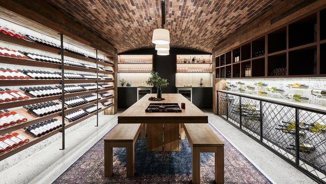 A large wine cellar is part of the special package.