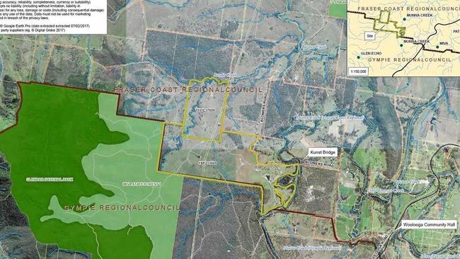 The location of the Munna Creek solar farm.