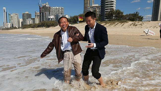 Ridong Group chairman Ri Yu Li, with son Tony Li, is set to make a splash in the city.