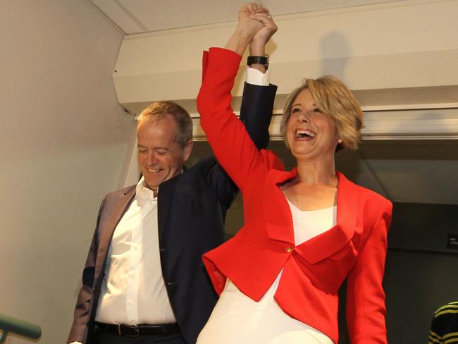 Labor's candidate Kristina Keneally and Leader of the Opposition Bill Shorten arrive to the Phoenix room at Club Ryde after conceding defeat against John Alexander for the seat of Bennelong, in Sydney, Saturday, December 16, 2017. (AAP Image/Ben Rushton) NO ARCHIVING